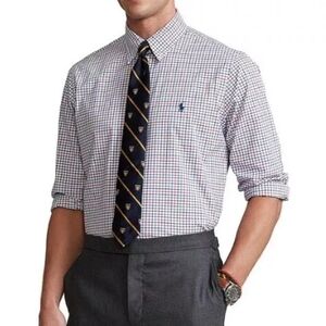 Polo Ralph Lauren Classic Fit Poplin Long Sleeve Button-Down Shirt Size XL